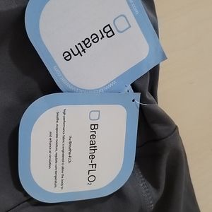 Gray Sport Wide Leg Capri Pants